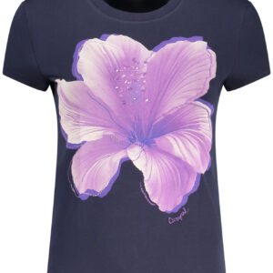 DESIGUAL WOMEN'S SHORT-SLEEVE T-SHIRT BLUE DESIGUAL