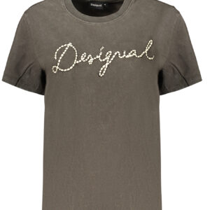 DESIGUAL WOMEN'S SHORT-SLEEVE T-SHIRT GREY DESIGUAL