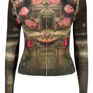DESIGUAL WOMEN'S LONG-SLEEVED T-SHIRT BLACK DESIGUAL
