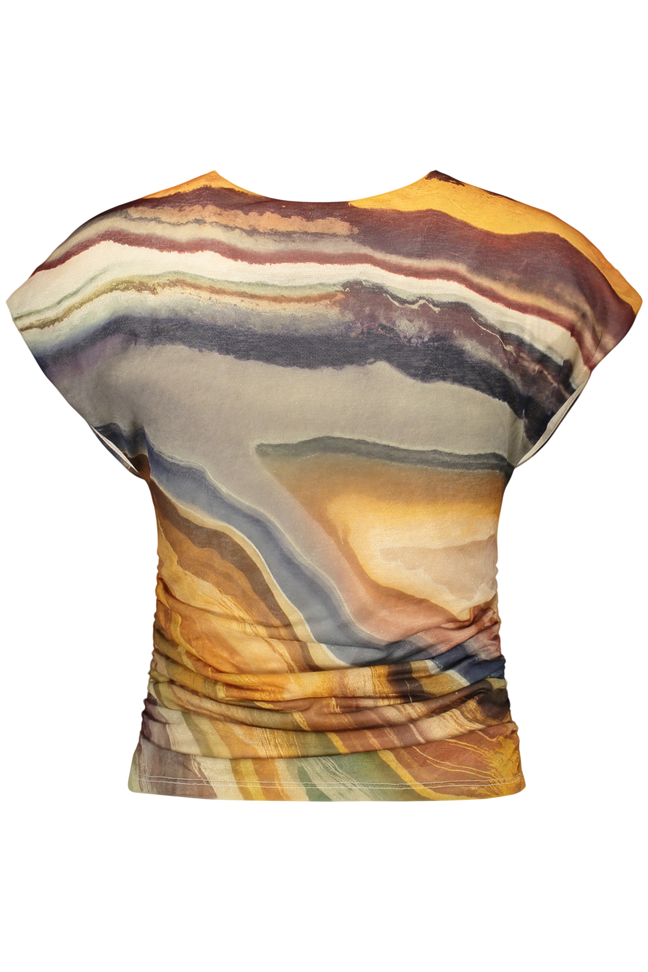 DESIGUAL WOMEN'S SLEEVELESS T-SHIRT BEIGE - Image 2