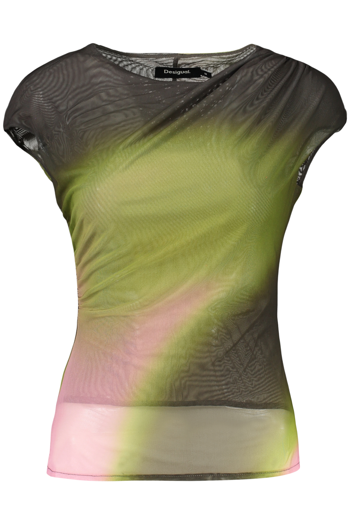 DESIGUAL WOMEN'S SLEEVELESS T-SHIRT GREEN DESIGUAL