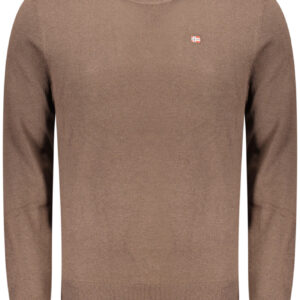 NAPAPIJRI MEN'S BROWN SWEATER NAPAPIJRI