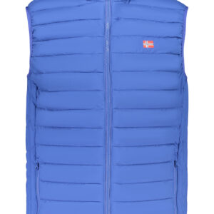 THE NORTH STONE MEN'S BLUE SLEEVELESS JACKET THE NORTH STONE