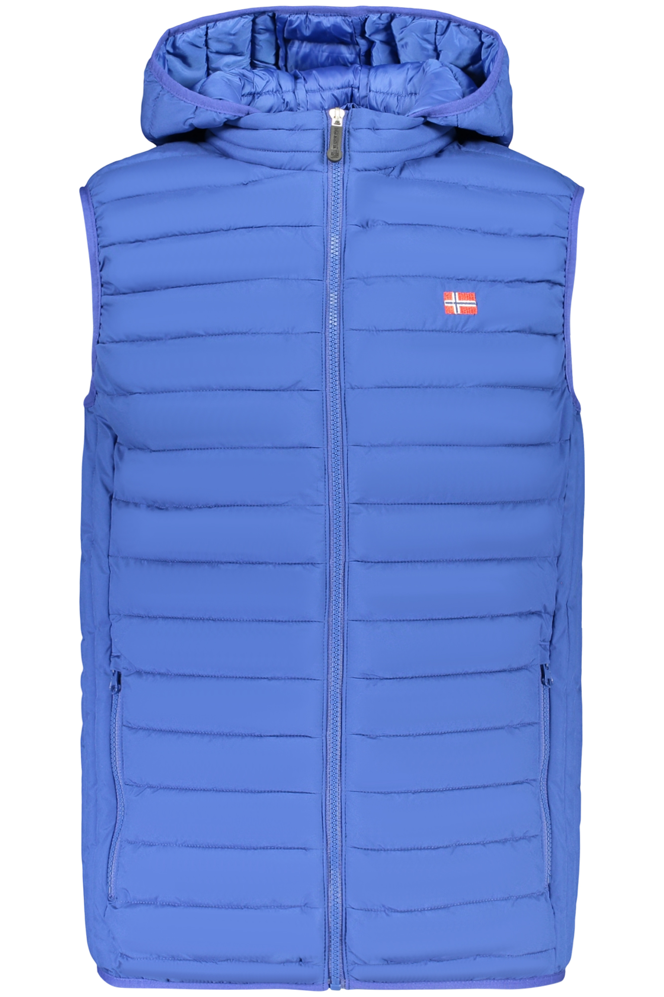 THE NORTH STONE MEN'S BLUE SLEEVELESS JACKET THE NORTH STONE