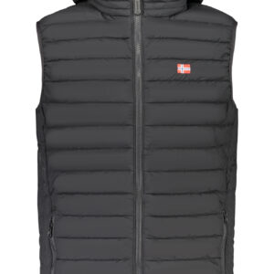 THE NORTH STONE MEN'S BLACK SLEEVELESS JACKET THE NORTH STONE
