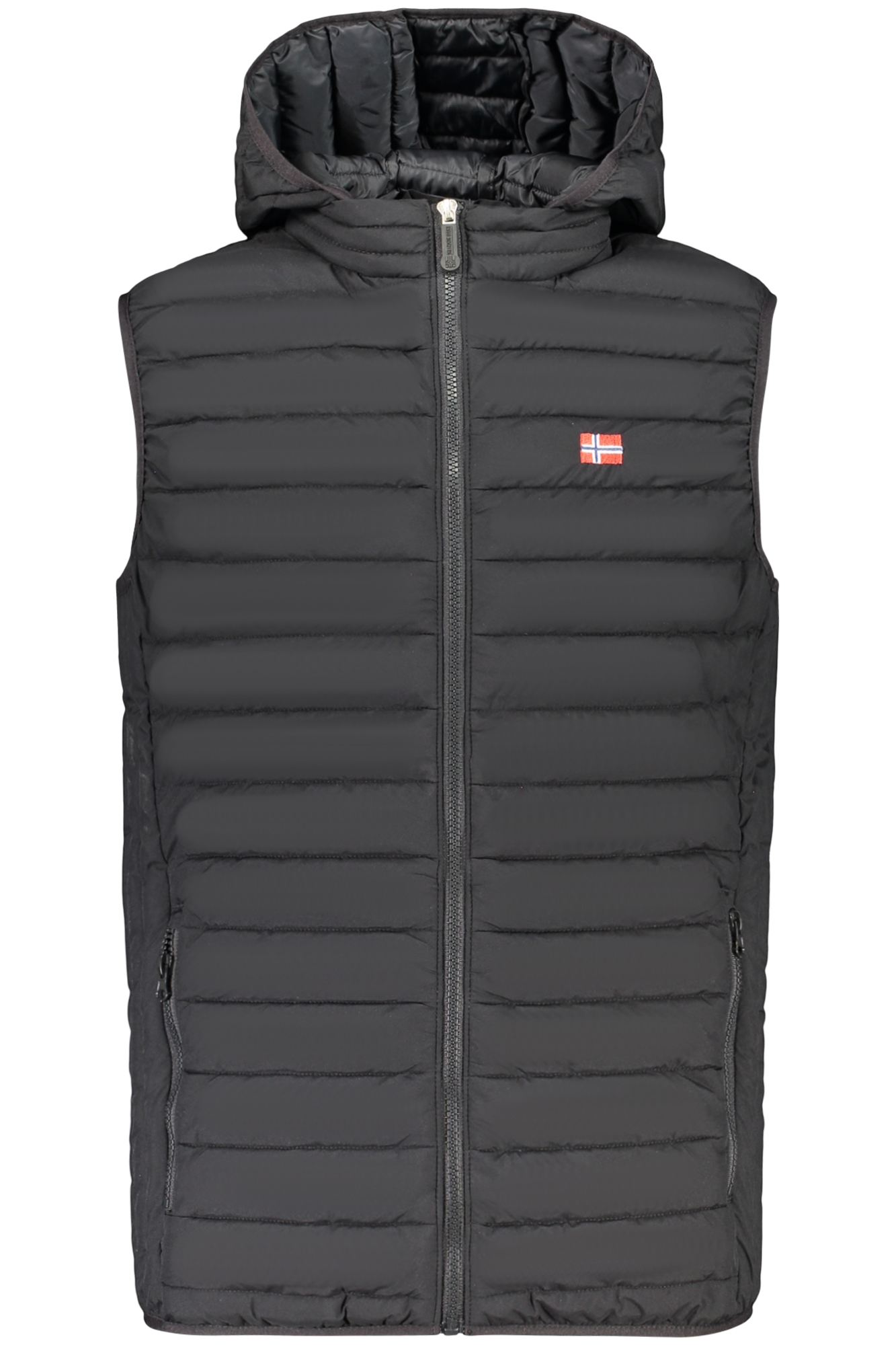 THE NORTH STONE MEN'S BLACK SLEEVELESS JACKET THE NORTH STONE