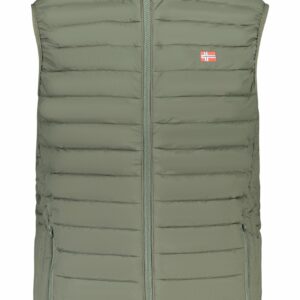 THE NORTH STONE MEN'S GREEN SLEEVELESS JACKET THE NORTH STONE