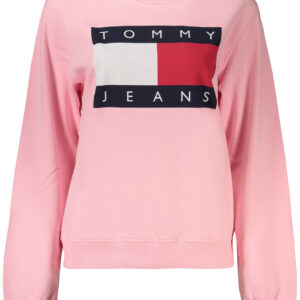 TOMMY HILFIGER WOMEN'S PINK ZIP-UP SWEATSHIRT TOMMY HILFIGER