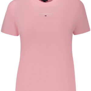 TOMMY HILFIGER WOMEN'S PINK SHORT-SLEEVE T-SHIRT TOMMY HILFIGER